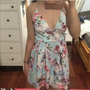Windsor Floral Blue Dress